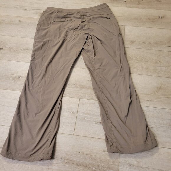 LL Bean Pants Womens Brown 12P Nylon Spandex Blend Outdoor Hiking Camping Active - Picture 4 of 4